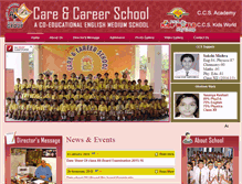 Tablet Screenshot of careandcareerschool.com